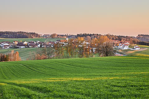 Gemeinde Reischach Landkreis Altötting Arbing Feldkreuz Aussicht (Dirschl Johann) Deutschland AÖ